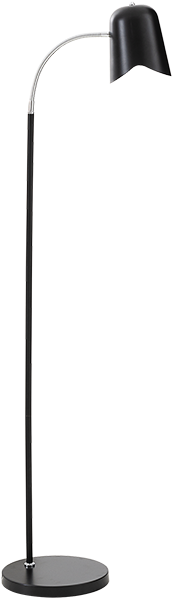 Image For Black Metal Floor Lamp From Economax - Barcelona (519x804), Png Download