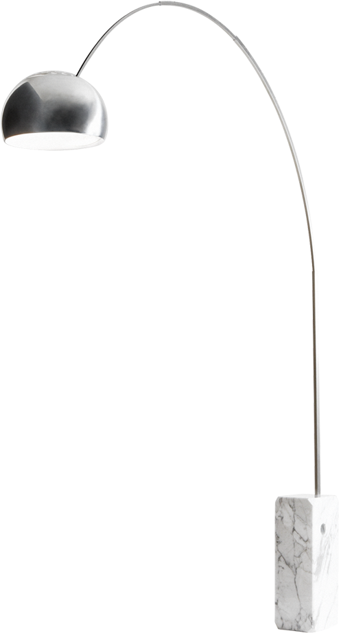 Arco Floor Light - Arc Floor Lamp Png (922x1024), Png Download