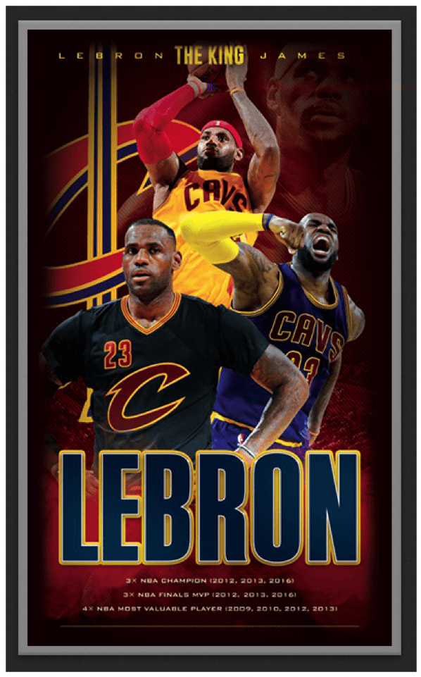 Lebron James Nba Legend Print - Music (1000x1000), Png Download
