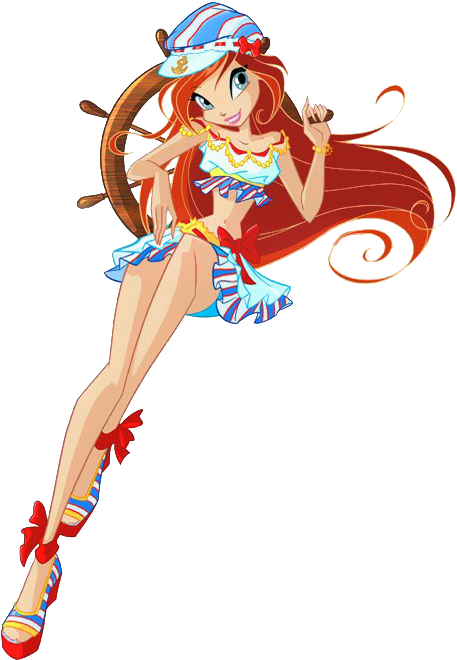 Bloom Sailor - Winx Club Bloom Season 5 Outfits (500x707), Png Download