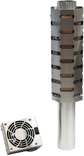 3" Heatex Hot Air Exchanger (322x598), Png Download