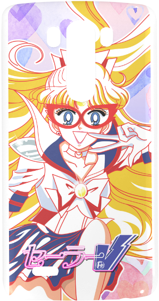 Sailor V Watercolor Hard Case For Lg G3 - Cartoon (1000x1000), Png Download