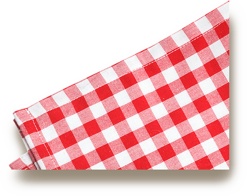 Hungry For More - Red And White Plaid (486x386), Png Download