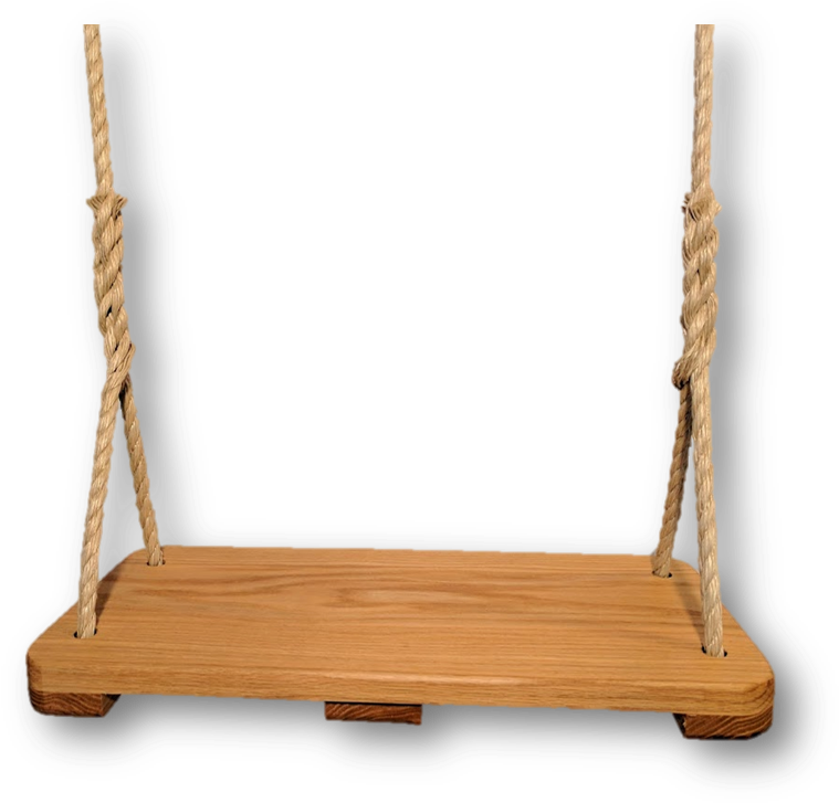 Classic Oak Wood Tree Swing - Wood Swing Png (969x797), Png Download