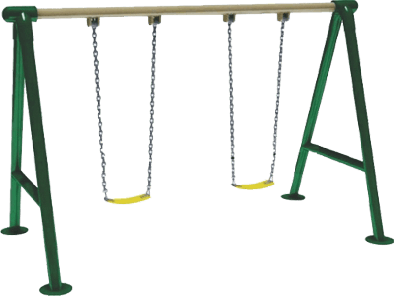 Double Swing With Frp Seat - Garden Swings Png (800x600), Png Download