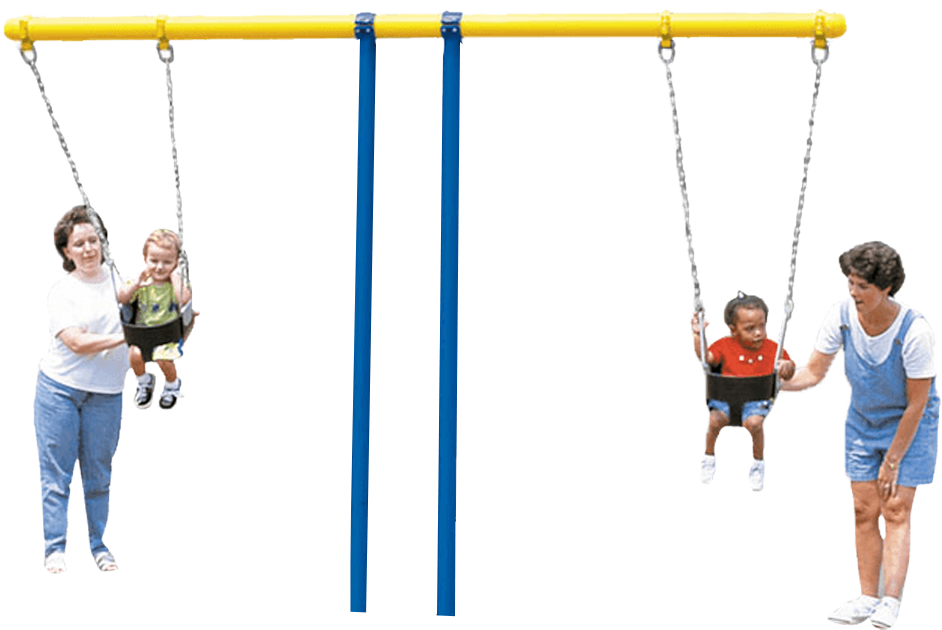 Tot Swing With Seats « View Previous Piece View Next - Children Playing Swing Png (1000x1000), Png Download