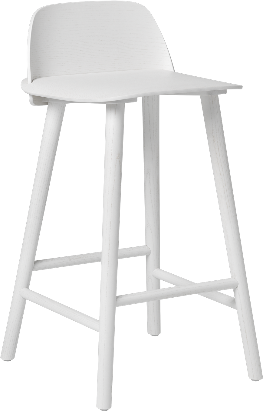30036 Nerd Bar H65 White 1532592039 - Muuto Nerd Bar Stool Back (2000x2000), Png Download
