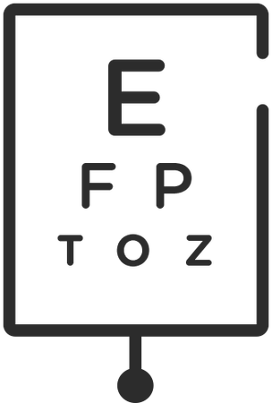 Eye Doctor Photo In West Des Moines At 5405 Mills Civic - Snellen Chart In A Room (304x450), Png Download