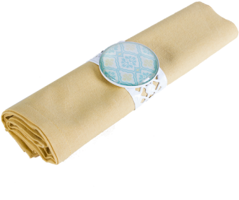51 Teal Paisley Napkin Ring 4pc - Teal Paisley Napkin Ring Set Of 4 (350x350), Png Download