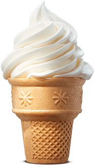 Vanilla Soft Serve - Burger King Ice Cream (500x540), Png Download
