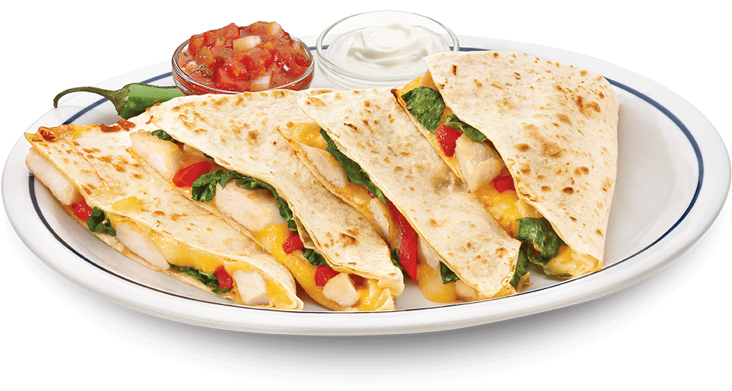 Chicken & Three Cheese Quesadilla - Ihop Chicken & Three Cheese Quesadilla (1160x779), Png Download