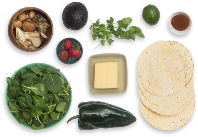 Mushroom & Poblano Pepper Quesadillas With Monterey - Monterey Jack (700x477), Png Download
