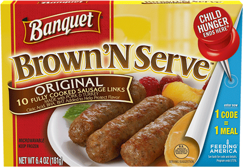 Brown 'n Serve Original Sausage Links - Brown And Serve Sausage Links (500x500), Png Download