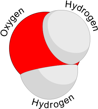 Water Molecule (350x400), Png Download