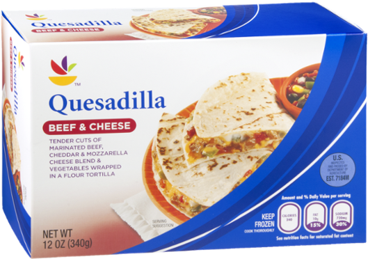 Ahold Quesadilla Beef & Cheese (600x600), Png Download