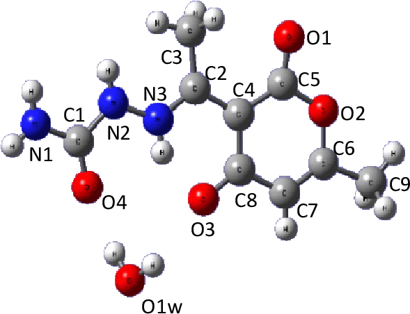 Optimized Structure With B3lyp/6-31g Level Of The Title - Molecule (691x531), Png Download
