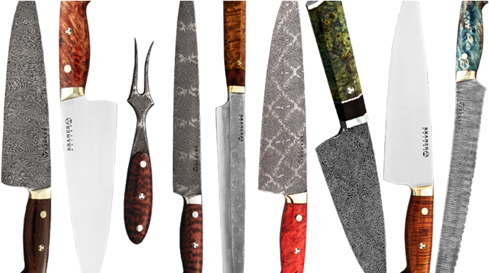 Addthis Chef's Knives Made With Melted Meteorite Might - Anthony Bourdain Knife Meteor (694x383), Png Download