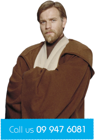 Star Wars Party - Obi Wan Kenobi No Background (344x479), Png Download