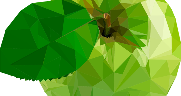 Abstract Apple Art, Ages 5 - Apple Abstract (600x321), Png Download