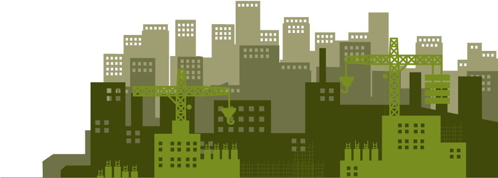 Banff Constructors Buildings Silhouette - Banff (967x354), Png Download