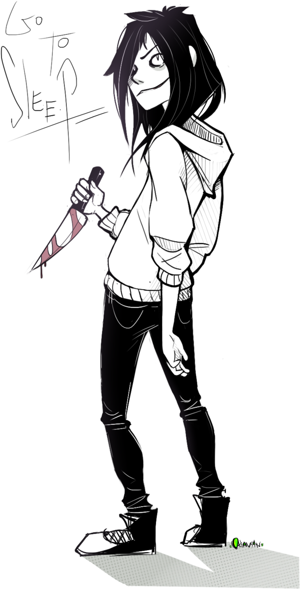 Jeff The Killer Fanart - Fan Art (662x1207), Png Download