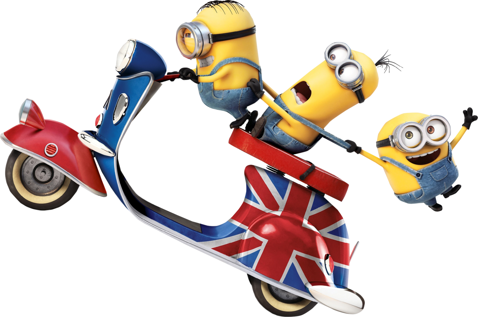 Meu Malvado Favorito Minions Na Moto Png - Eincar Quad Core Android 5.1 Lollipop Car Dvd Double (1650x1095), Png Download