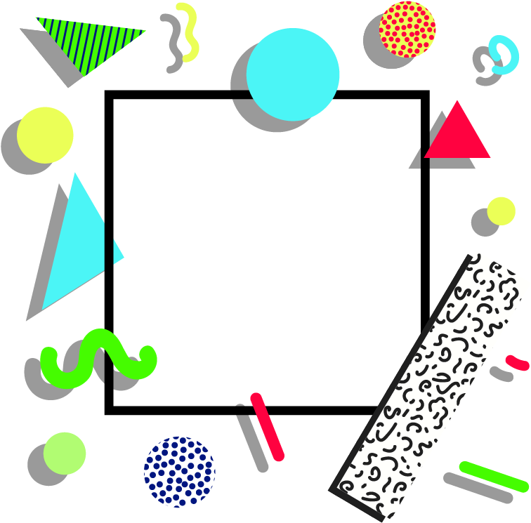 Abstract Sticker - Abstract Border Png (761x891), Png Download