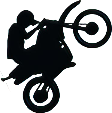 Empinando Moto Png - Desenho De Moto No Grau (373x374), Png Download