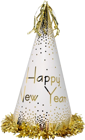 Gifs, Tubes De Ano Novo - Happy New Years Hat (332x500), Png Download