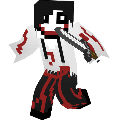 Jeff The Killer Minecraft Png (381x407), Png Download