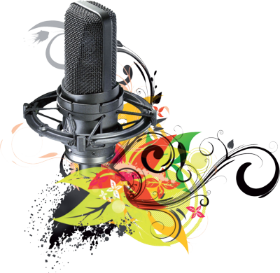Music Background Designs Png - Audio-technica At 4050 Sm (400x390), Png Download