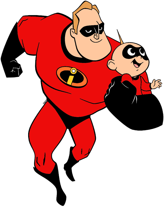 Mr Graphic Free Incredible Huge Freebie - Mr Incredible And Jack Jack (530x669), Png Download
