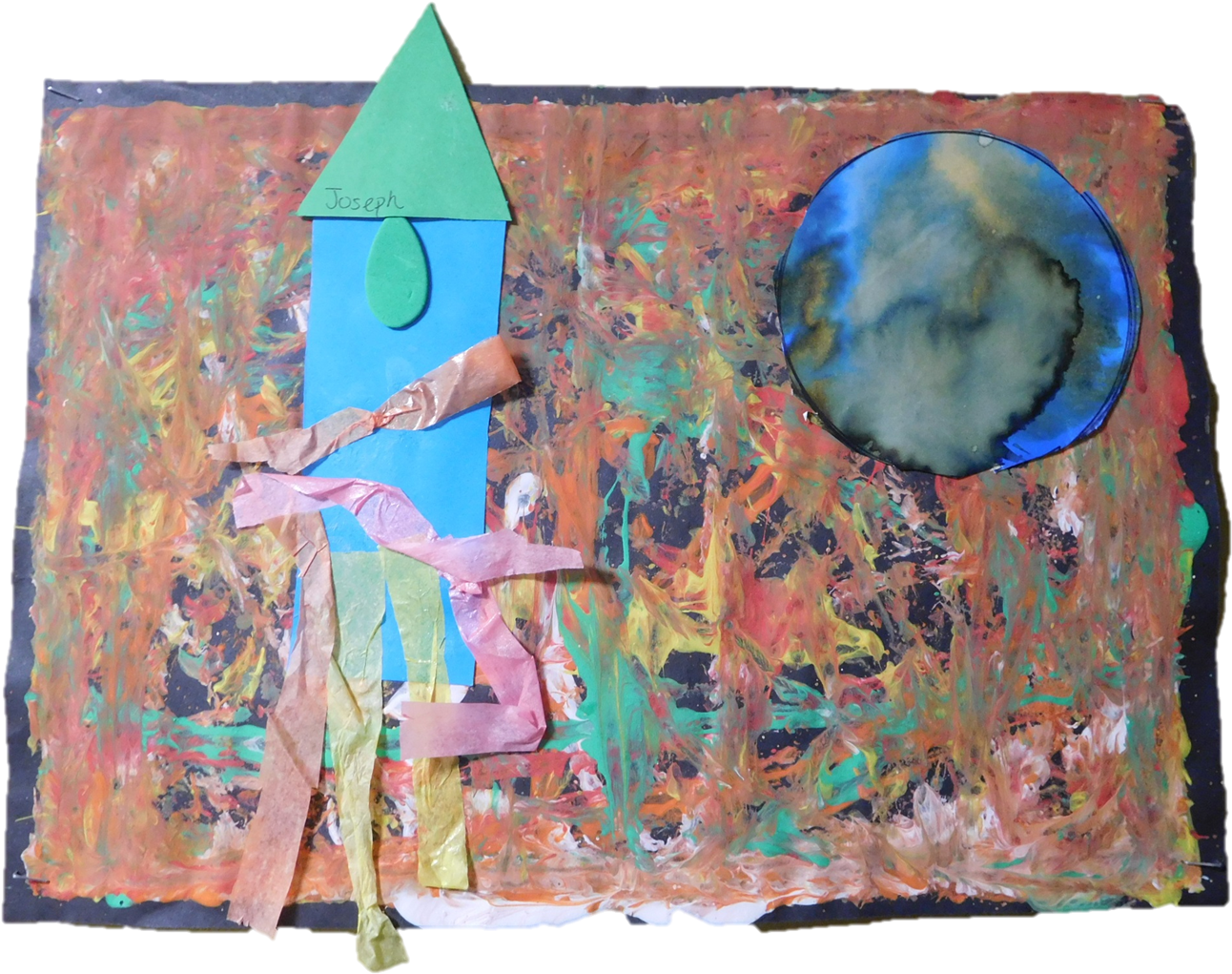 The Background Of These Space Pictures Were Inspired - Modern Art (1500x1125), Png Download