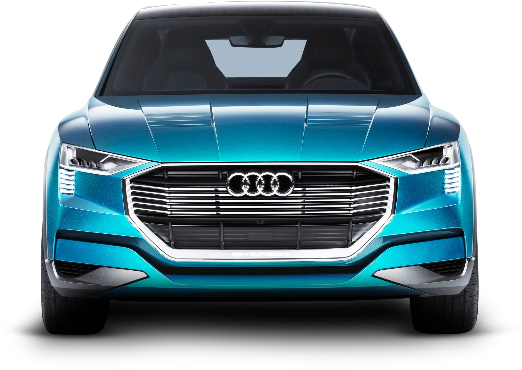 Blue Audi E Tron Quattro Car Png Image - Audi E Tron Quattro Front (1862x1439), Png Download