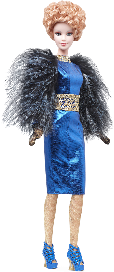Available At Barbie Collector For Pre-order $24 - Effie Hunger Games Barbie (640x950), Png Download