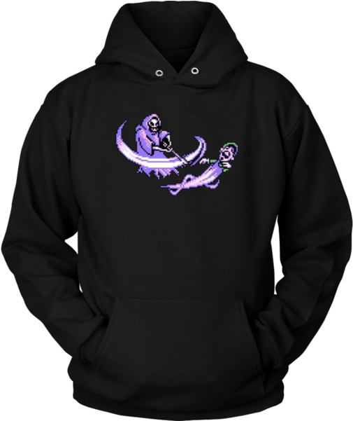 Grim Reaper Luigi Scythe Death Hoodie Sweatshirt Black - Sunnestore.com Loud And Proud Swim Dad (600x600), Png Download