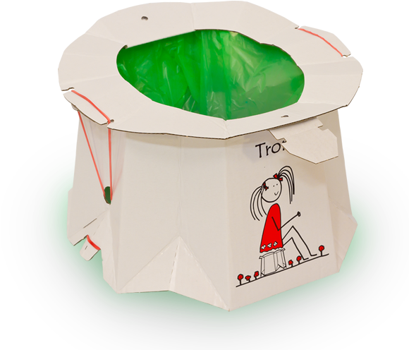 Safe And Reliable - Potty Tron - Disposable Potty (579x556), Png Download