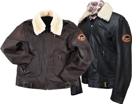 Aviator - Old School Leather Jackets (470x360), Png Download