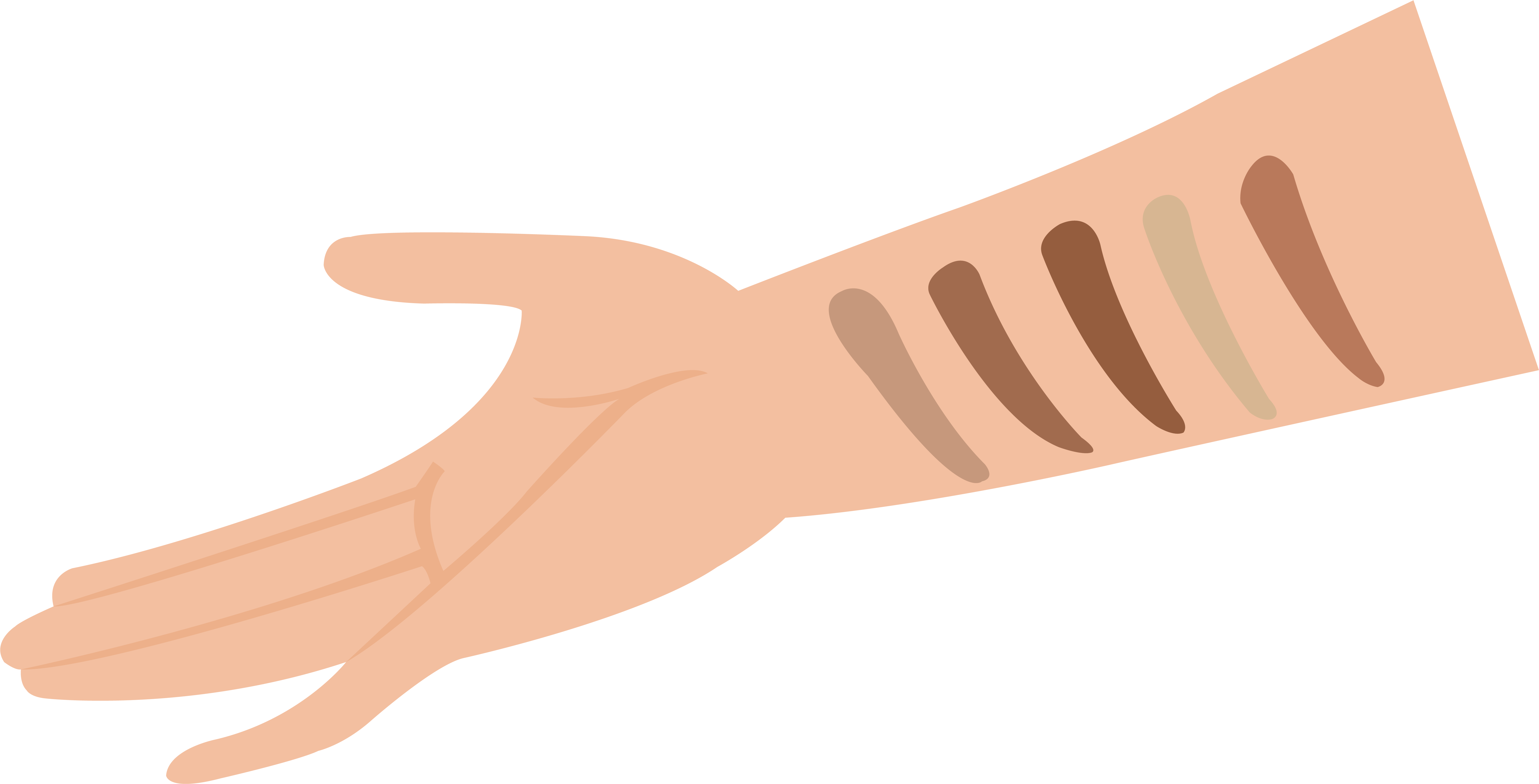 Hand01 - Makeup Png Images Cartoon (6400x3534), Png Download