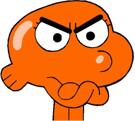 Comments - Amazing World Of Gumball Darwin Angry (467x419), Png Download
