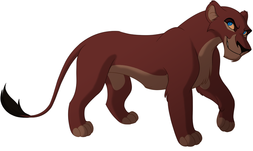 Female Lioness Lines By Kohu Arts-d5km43a - Lion King Female Scar (900x541), Png Download