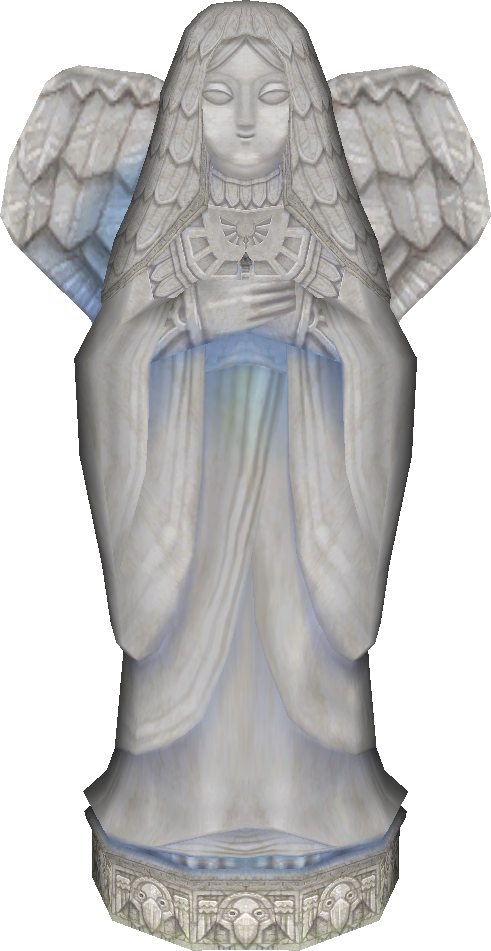 Statue Of The Goddess - Zelda Deesse Hylia (491x951), Png Download