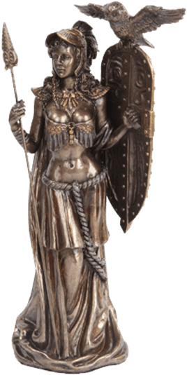 Athena Statue Png - Athena Greek Goddess Statue (555x555), Png Download