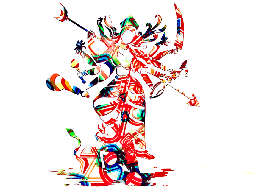 Free Png Goddess Durga Png Images Transparent - Durga Png (850x638), Png Download