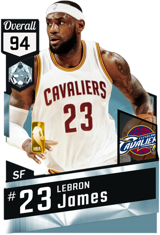 #nba2k17 Lebron James #tbt 2015 Cardpic - Nba 2k18 Stephen Curry Rating (325x475), Png Download