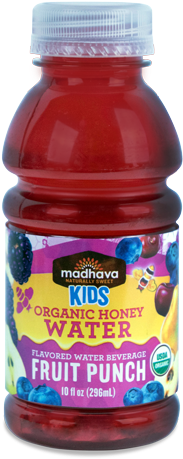 Kids Organic Honey Water Fruit Punch 10 Oz - Mudhava Fruit Punch Organic Drink (500x500), Png Download