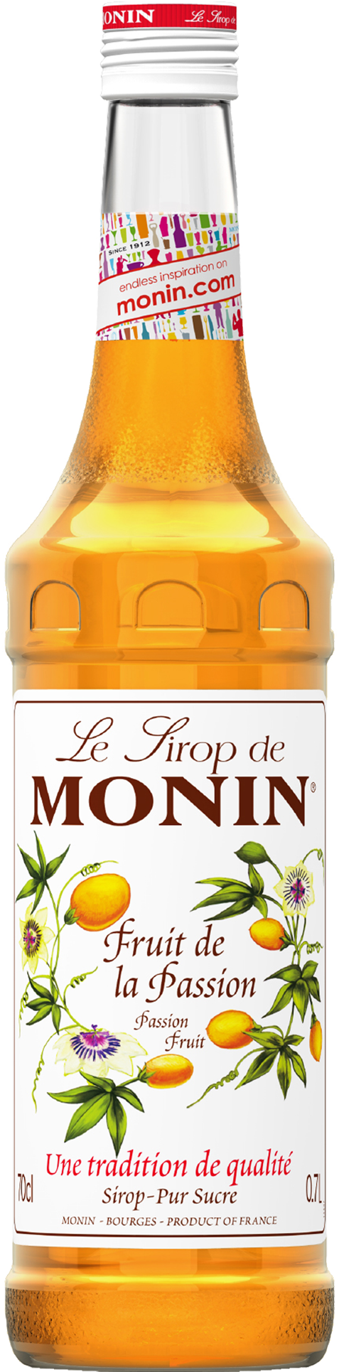 Monin Passionfruit Syrup 700ml - Monin Fruit De La Passion (1600x2000), Png Download