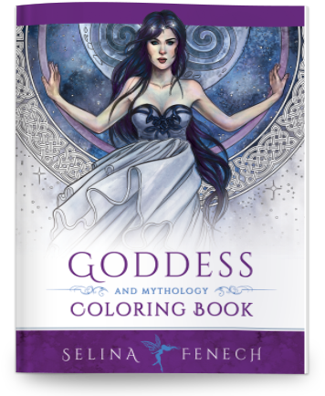 Goddess And Mythology Colouring Book - Goddess And Mythology Coloring Book (368x450), Png Download