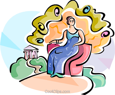 Greek Gods Hera Goddess Of Marriage Royalty Free Vector - Gods And Goddesses Clip Art (480x398), Png Download