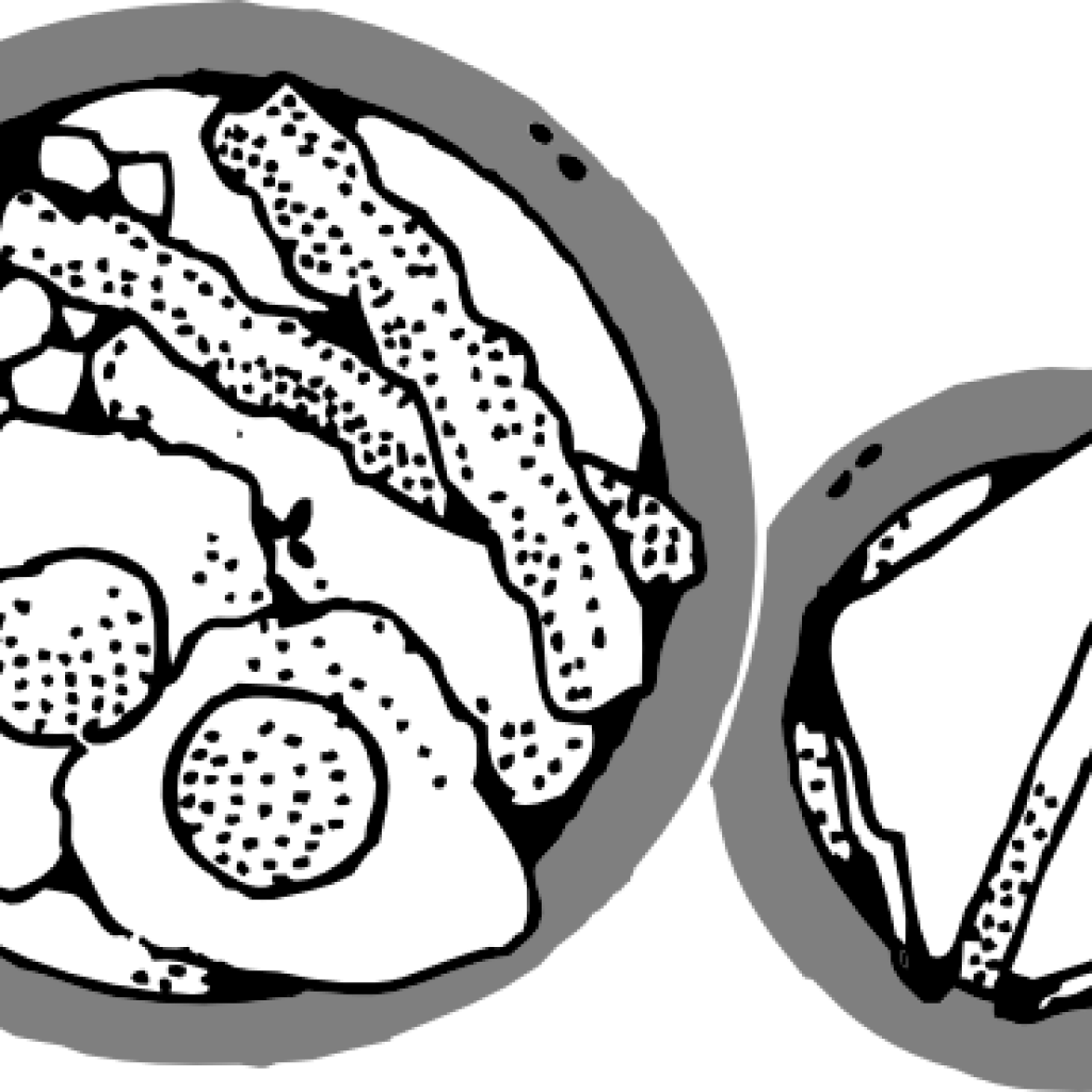 Breakfast Clipart Free Pumpkin Clipart Hatenylo - Black And White Breakfast Clip Art Png (1024x1024), Png Download